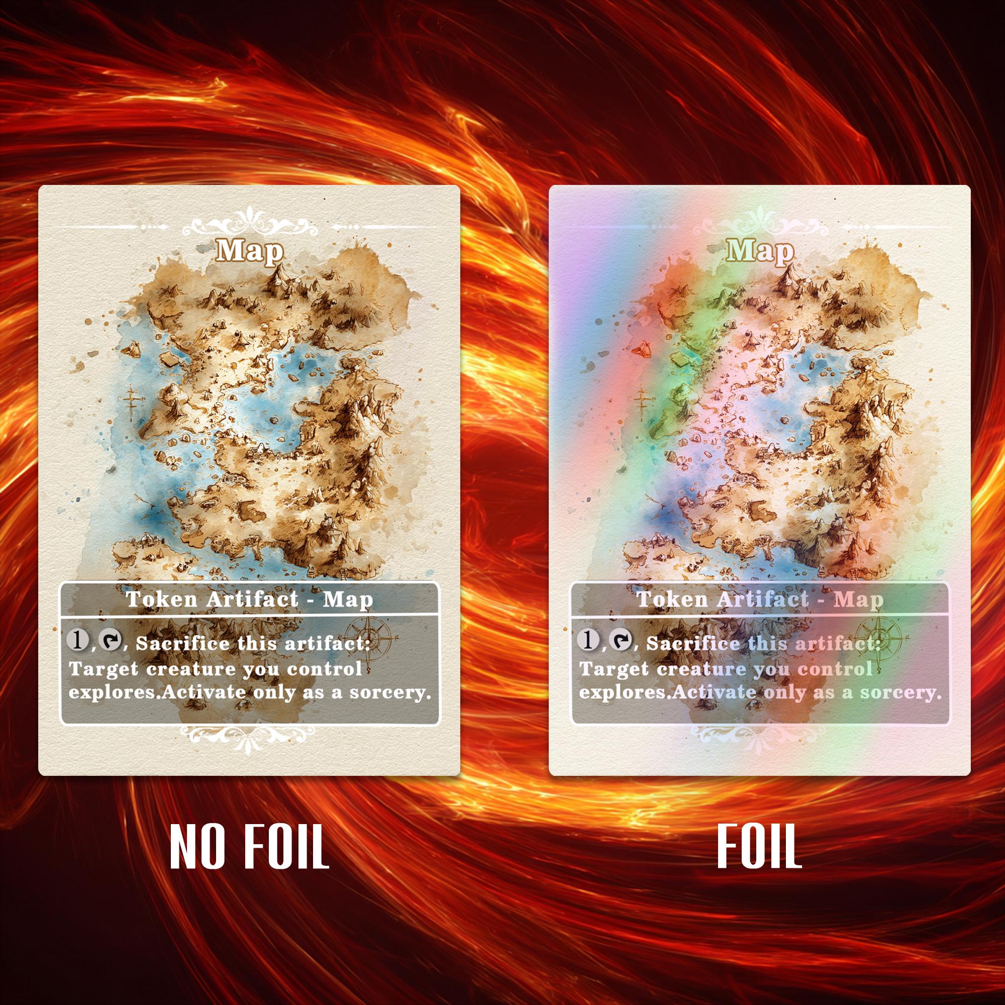 Full Art Map Token: Custom Full Art TCG for Casual Play, Token for Mtg ...