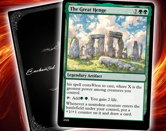 The Great Henge | Premium  Custom Card | Full Art TCG  Card | High-Quality, Clear Printing | Durable, Perfect for Gaming and Collecting