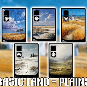 Basic Land Plains-Oil Painting Art Style MTG
