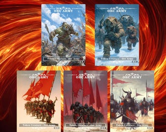 Orc Army Token: Full Art  Full Art TCG  - Custom Magic Collection, token for mtg