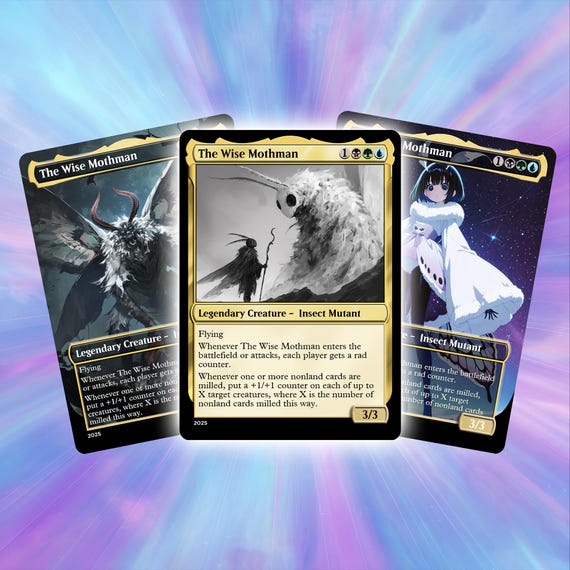 mothman mtg card Amazon.com: Elite Commander Mill/Pump Deck - The Wise Mothman - Sultai  Green Blue Black - EDH cEDH - 100 Card - Custom MTG Deck