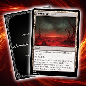 Feld der Toten | benutzerdefinierte Proxy-Karte für EDH Kommandanten, Custom Made Game Card Proxy