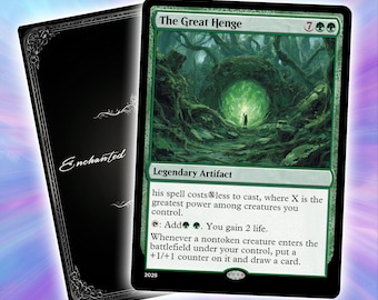 The Great Henge | Premium  Custom Card | Full Art TCG  Card | High-Quality, Clear Printing | Durable, Perfect for Gaming and Collecting