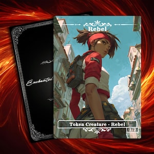 Rebel Token MTG Proxy: Full Art Custom Magic Token