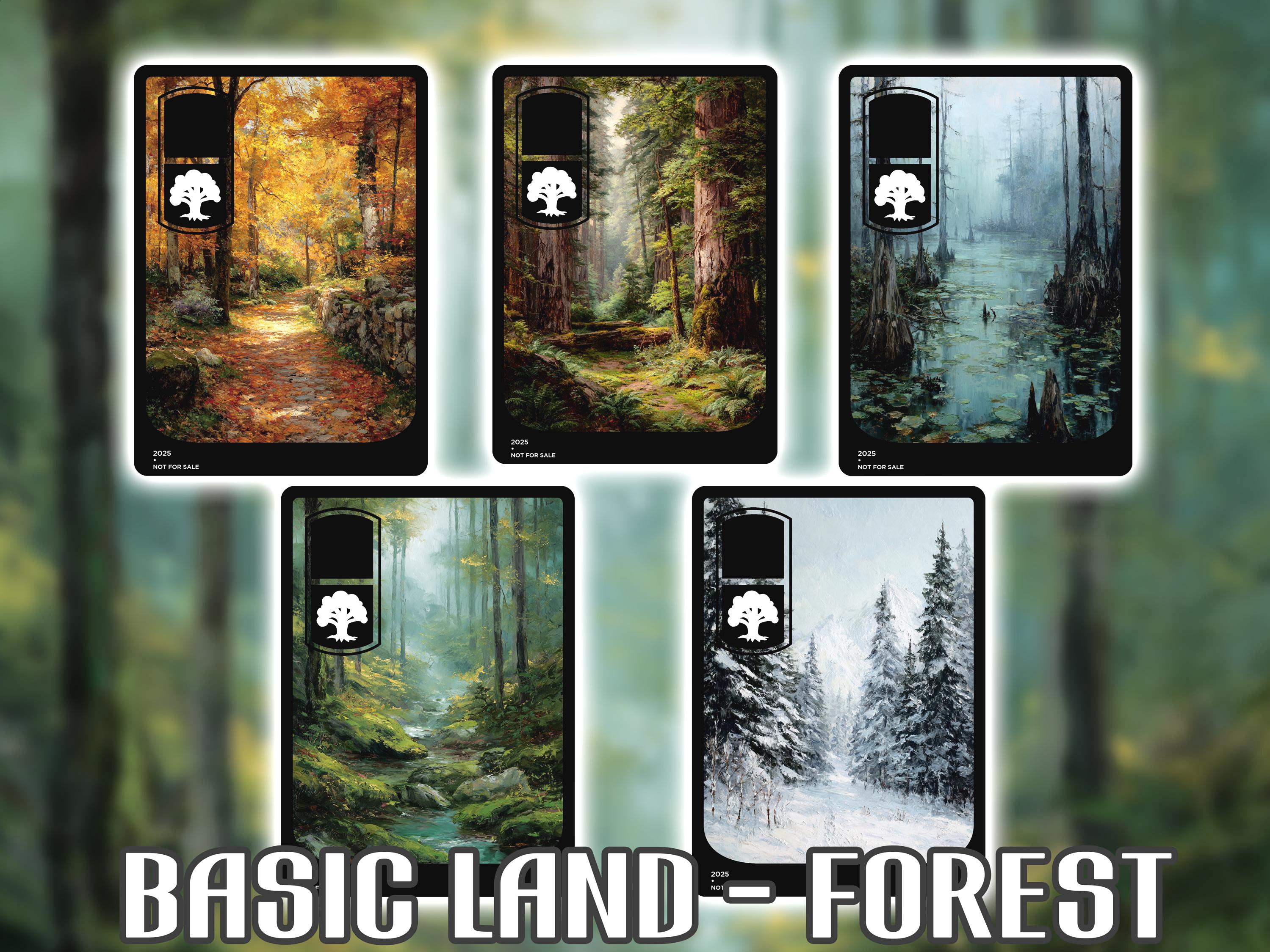 Mtg full art forest - Etsy 日本
