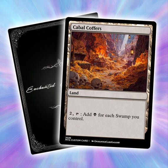 Cabal Coffers | Premium Custom Card | Full Art TCG Card | Clear