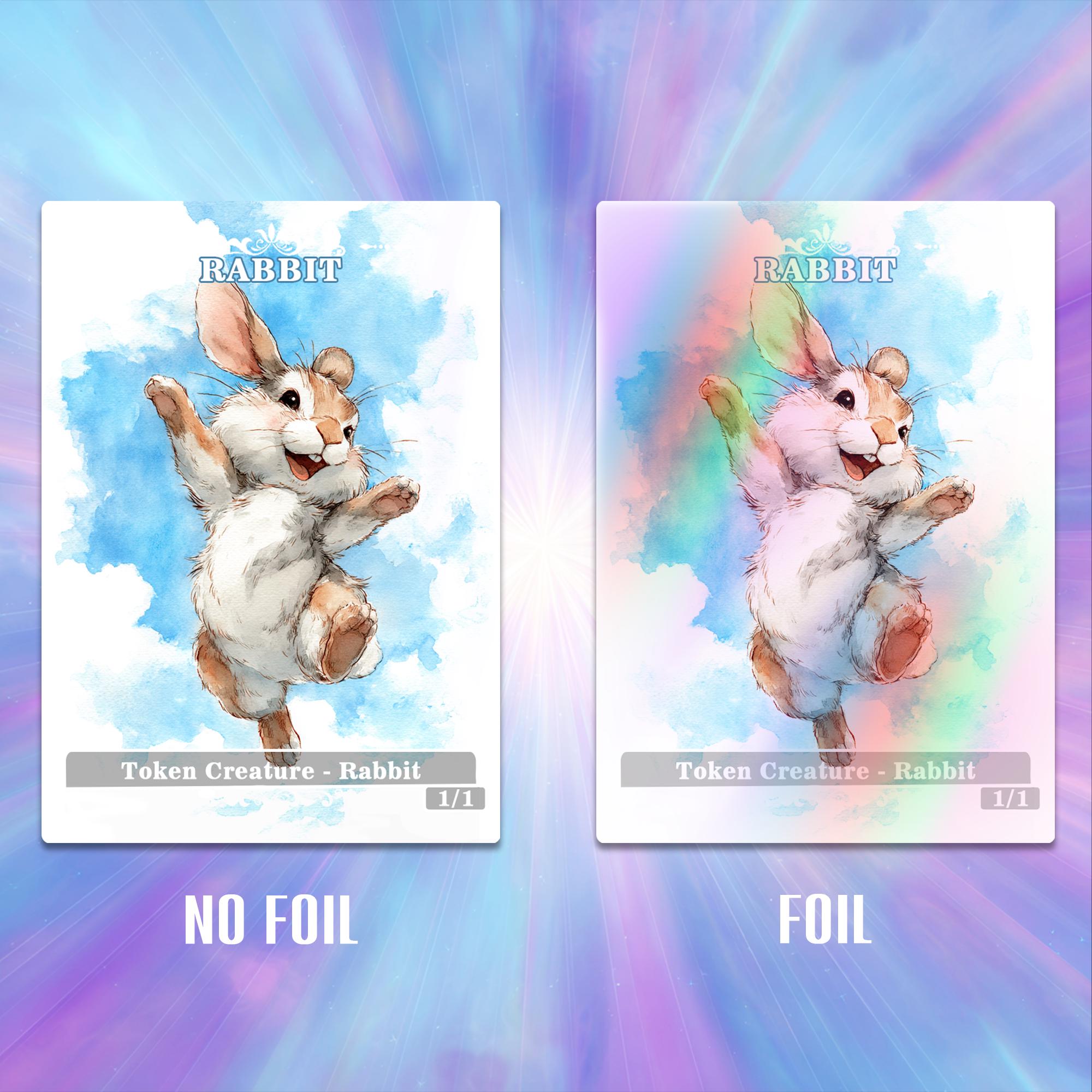 Rabbit Token Full Art TCG : Full Art Joyful Bunny (1/1 Custom Token for ...