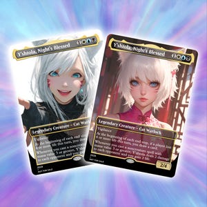 Y&#39;shtola, Night&#39;s Blessed Proxy Card: Custom EDH Commander Game Card
