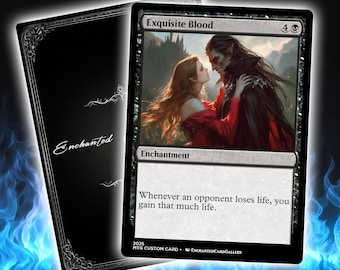 Exquisite Blood | Premium  Custom Card | Full Art TCG  Card | High-Quality, Clear Printing | Durable, Perfect for Gaming and Collecting