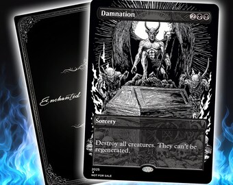 Damnation | Premium  Custom Card | Full Art TCG  Card | High-Quality, Clear Printing | Durable, Perfect for Gaming and Collecting