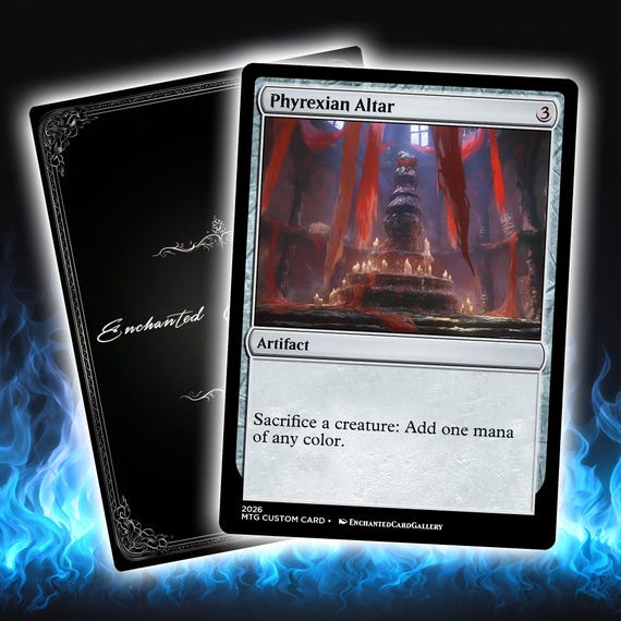 Phyrexian Altar | Premium Custom Card | Full Art TCG Card | Clear