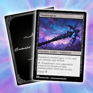 Shadowspear | Premium  Custom Card | Full Art TCG  Card | Clear Printing | Durable, Perfect for Gaming and Collecting