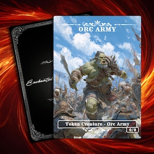 Orc Army Token: Full Art MTG Proxy for Magic Decks
