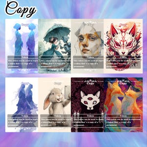 Copy Token MTG - Full Art Custom Magic Proxies - Tokens for your Favorite Decks,Copy Collection