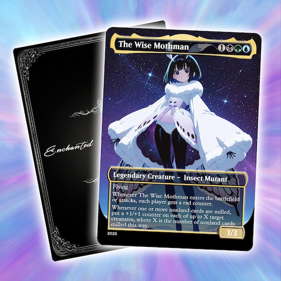 The Wise Mothman Full Art TCG Card: Custom EDH Commander Game Card, Token  for Mtg - Etsy