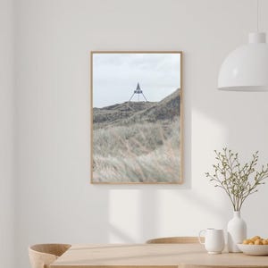 Skagen Denmark Seamark Print: Minimalist Coastal Photo (Digital Download)