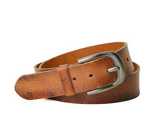 Cinto de couro de búfalo feito à mão, feito à mão, de grão integral, cintos de couro com fivela de alta qualidade, larguras de 35 mm ou 40 mm, vários tamanhos
