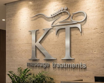 Cut Out Raised Business Logo Sign: Office Wall Logo, Clinic Signage, Beauty Salon Signs