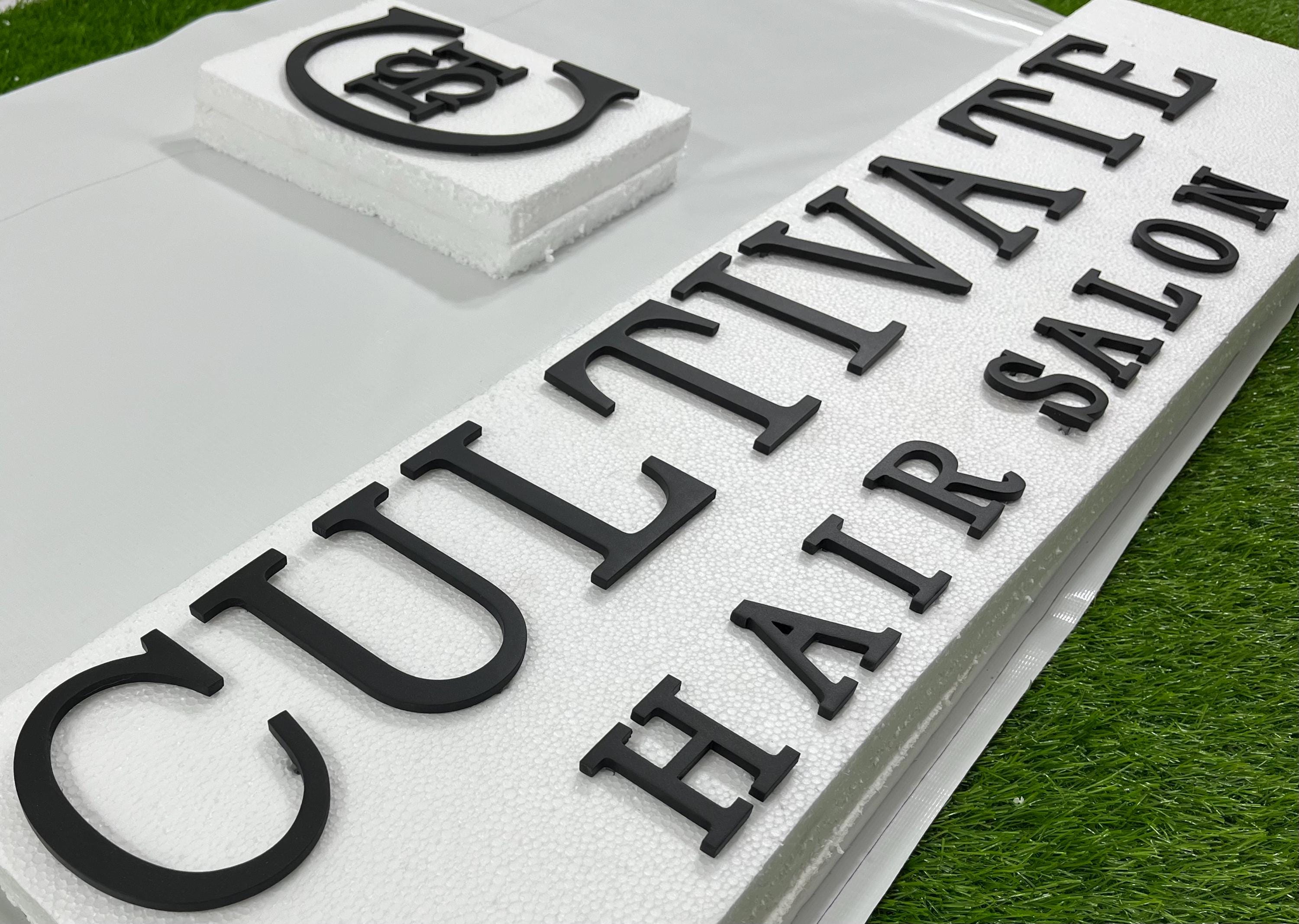 Custom Laser Cut Metal Business Logo Sign | 3D Office Wall Decor - Etsy