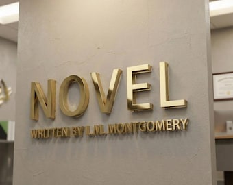 Metal Coated Acrylic Business Signage, Custom Metal 3D Logo Sign