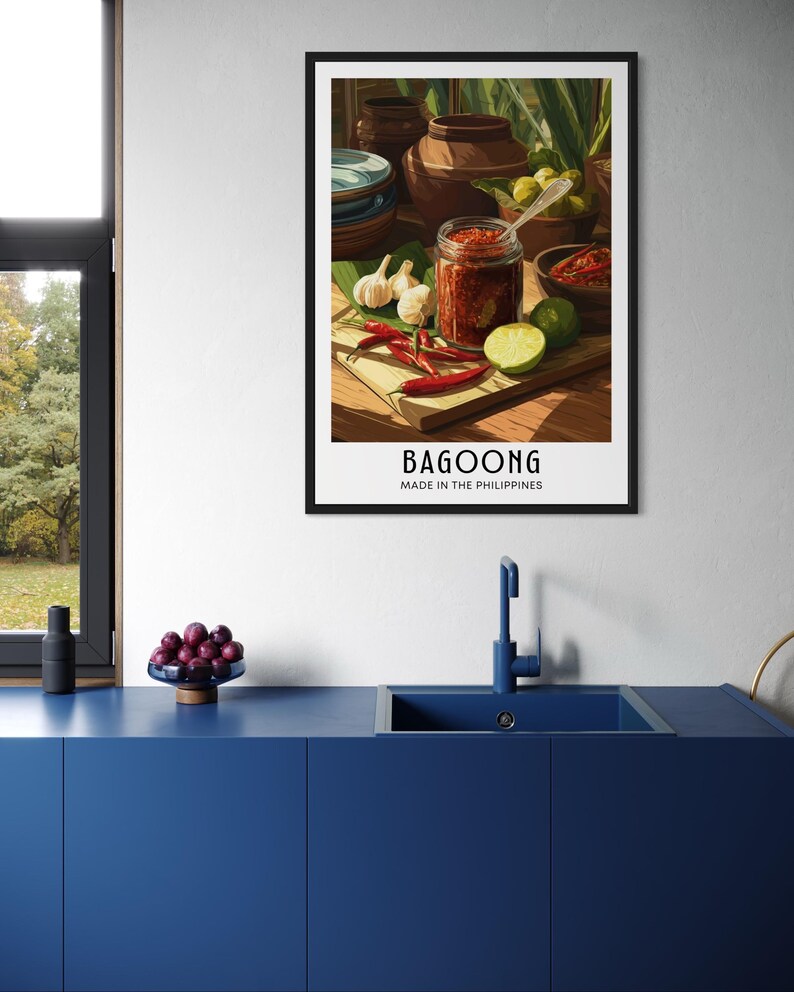Bagoong Poster - Filipino Shrimp Paste Wall Art, Tropical Kitchen Decor ...