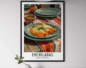 thumbnail image 2 of Wall26 Mexican Food Mix Background Canvas Art – 16x24x3 Panels, Framed Stretched, USA Made 2 of 5