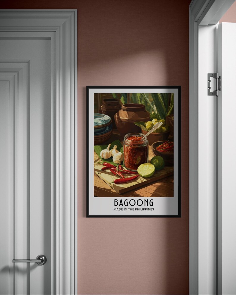 Bagoong Poster - Filipino Shrimp Paste Wall Art, Tropical Kitchen Decor ...