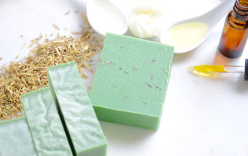 Rosemary Tea Tree Eucalyptus Soap Hot Process Soap Homemade Etsy