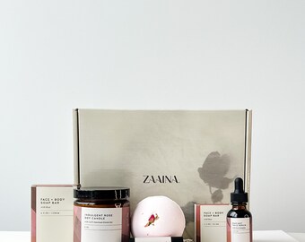 Unique Gifts for Women, Unique Gifts for Mom, Unique Gifts for Friends, Rose Spa Gift Set, Rose Spa Bath Set, Unique Gift Ideas for Women