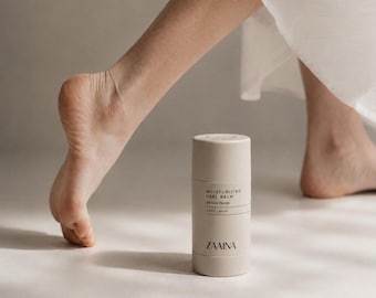 Heel Balm for Cracked Feet | ZAAINA Intensive Foot Stick with Tea Tree & Peppermint | Dry Foot Salve | Pedicure Spa Gift | Foot Stick
