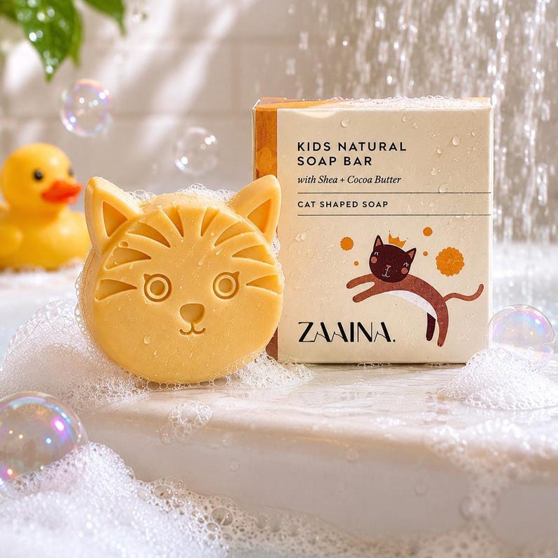 Unique Kids Gift under 10, Handmade Kids Bath Soap, Kids Party Favors, Kids Birthday Gift, Gender Neutral Toddler Gift, Christmas Gift, image 1