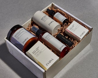 Thoughtful Gift Basket for Her, Cozy Hygge Gift Box, Birthday Present Ideas, Self Care Package Box for Women, Personalized Handmade Gift