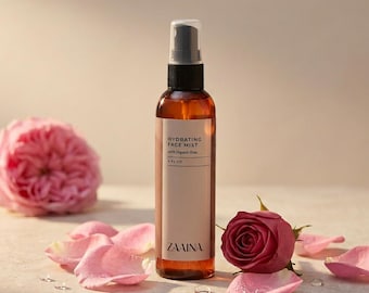 Face Mist, Rose Water Face Mist, Rose Hydrosol, Hydrating Rose Facial Mist, Rose Face Toner, Organic Perfume Mist, Body and Hair Spray,
