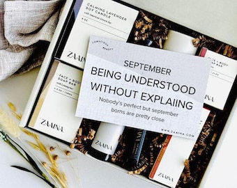 September Birthday Gift for Women, Funny Zodiac Sign Birthday Gift for Friend, Custom Virgo Gift for Her, Personalized Libra Birthday Gift