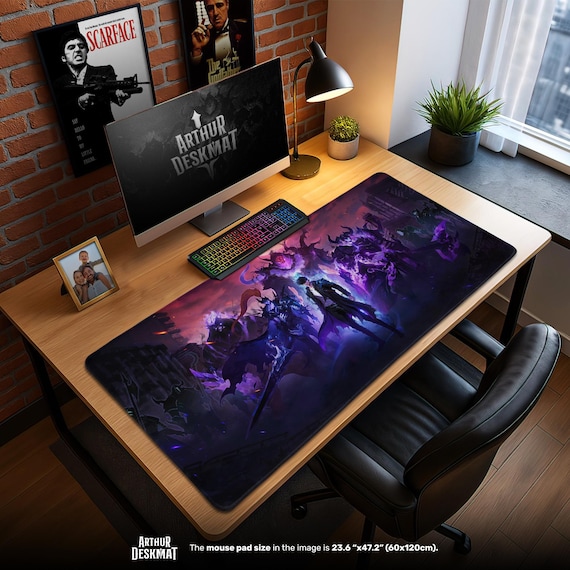 Solo Leveling Shadow Army Mouse Pad – Sung Jin-Woo Gaming Desk Mat with Dark Fantasy Artwork, Anime Fan Gift