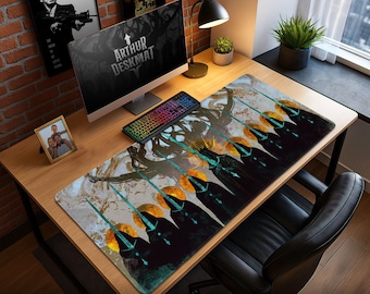 Lord of the Rings Mouse Pad - Witch King Nazgûl Desk Mat, Dark Fantasy LOTR Gaming Pad, Middle Earth Fan Gift