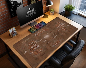 Azeroth Map Mouse Pad – World of Warcraft Gaming Desk Mat
