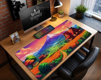 Stardew Valley Cottage Mouse Pad – Cozy Pixel Farm Desk Mat