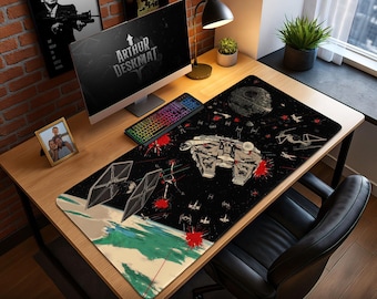 Millennium Falcon Mouse Pad – Vintage Star Wars Battle Desk Mat