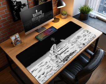 Chainsaw Man Mouse Pad - Control Devil Altar Scene in Manga Style, Anime Desk Mat, Dark Aesthetic Gaming Gift