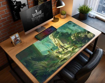 Zelda Forest Mouse Pad – Legend of Zelda Gaming Desk Mat