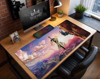 Zelda Climbing Desk Mat – Legend of Zelda Gaming Mousepad