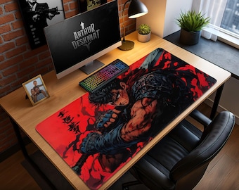 Berserk Guts Anime Mouse Pad – Dark Fantasy Desk Mat