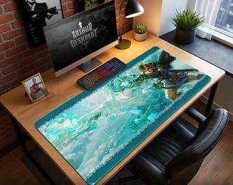 Zelda Tears of the Kingdom Mouse Pad – Link Zonai Arm, Gaming Desk Mat