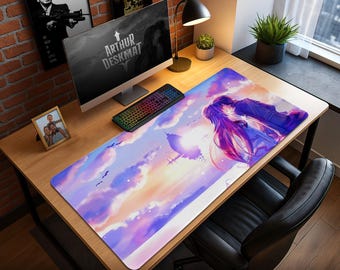 Alfombrilla de ratón Sword Art Online: Kirito y Asuna Sunset