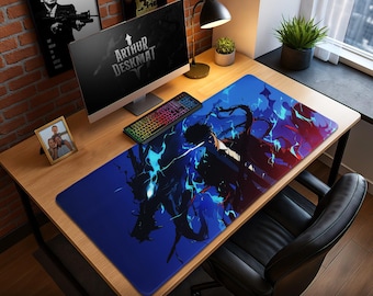 Solo Leveling Mouse Pad – Sung Jin-Woo Shadow Monarch Anime Desk Mat