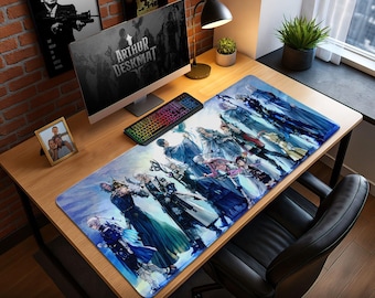FFXIV Desk Mat – Final Fantasy XIV Characters, Gaming Mouse Pad