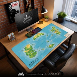 Azeroth After 4th War Mouse Pad – World of Warcraft Gaming Desk Mat, WoW Map Pad for Fantasy Setup