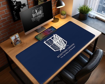 Attack on Titan Scout Regiment-muismat - Wings of Freedom-gamingbureaumat, anime-decor, AOT-fancadeau