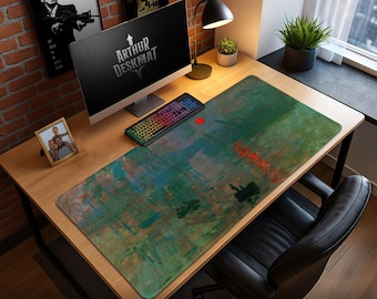 Monet Sunrise Mouse Pad – Impressionism Art Desk Mat